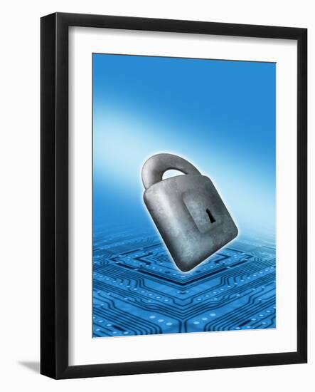 Internet Security, Conceptual Artwork-Victor Habbick-Framed Photographic Print