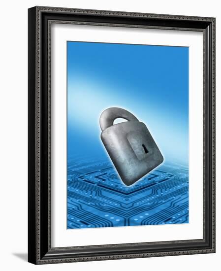 Internet Security, Conceptual Artwork-Victor Habbick-Framed Photographic Print