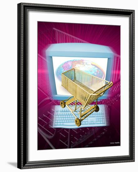 Internet Shopping-Victor Habbick-Framed Photographic Print