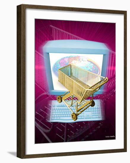 Internet Shopping-Victor Habbick-Framed Photographic Print