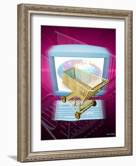 Internet Shopping-Victor Habbick-Framed Photographic Print