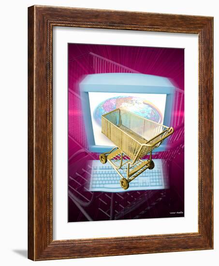 Internet Shopping-Victor Habbick-Framed Photographic Print