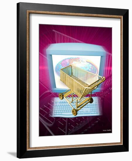 Internet Shopping-Victor Habbick-Framed Photographic Print