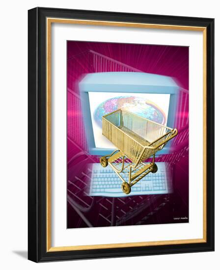 Internet Shopping-Victor Habbick-Framed Photographic Print