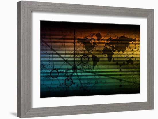 Internet Web Technology as Shared Data Services-kentoh-Framed Art Print