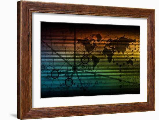 Internet Web Technology as Shared Data Services-kentoh-Framed Art Print