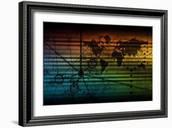 Internet Web Technology as Shared Data Services-kentoh-Framed Art Print