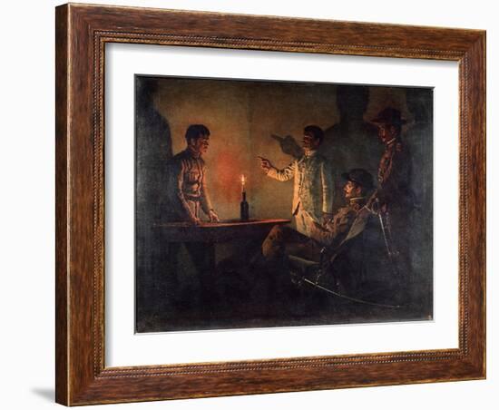 Interrogation of a Deserter, C.1901-1902-Vasili Vasilyevich Vereshchagin-Framed Giclee Print