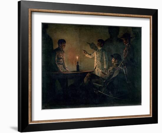 Interrogation of a Deserter-Vasilij Vereshchagin-Framed Giclee Print