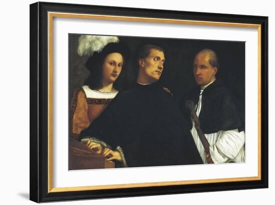 Interrupted Concert-Titian (Tiziano Vecelli)-Framed Art Print