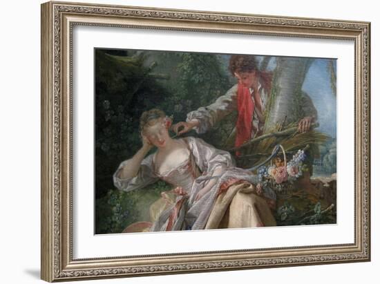 Interrupted Sleep-Francois Boucher-Framed Art Print