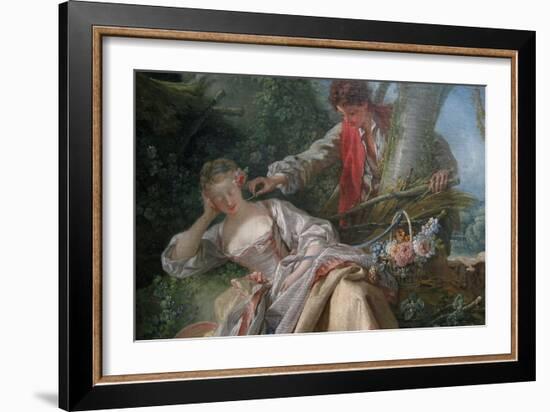 Interrupted Sleep-Francois Boucher-Framed Art Print