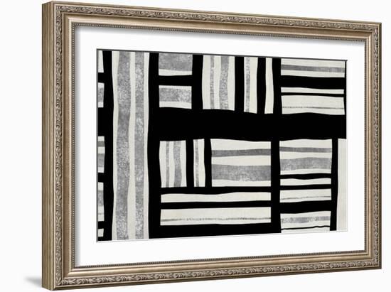 Intersect - Silver-Ellie Roberts-Framed Art Print