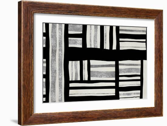 Intersect - Silver-Ellie Roberts-Framed Art Print