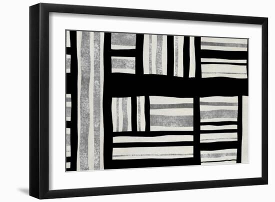 Intersect - Silver-Ellie Roberts-Framed Art Print