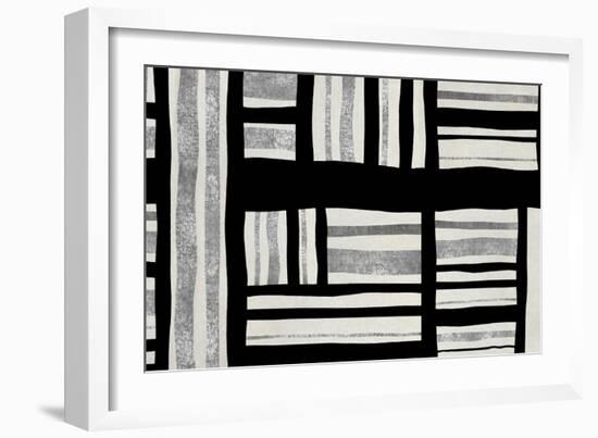 Intersect - Silver-Ellie Roberts-Framed Art Print