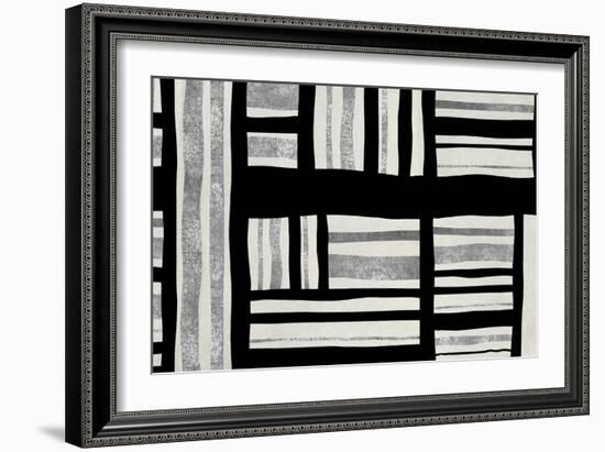 Intersect - Silver-Ellie Roberts-Framed Art Print