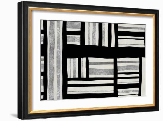 Intersect - Silver-Ellie Roberts-Framed Art Print