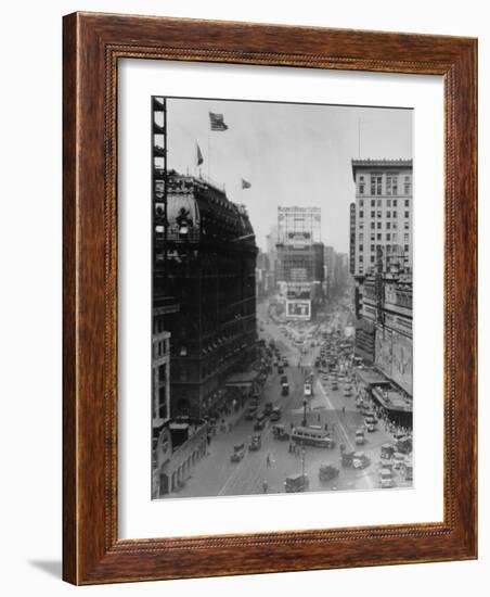 Intersection of Broadway and 7th Avenue, North of Times Square-Emil Otto Hoppé-Framed Photographic Print