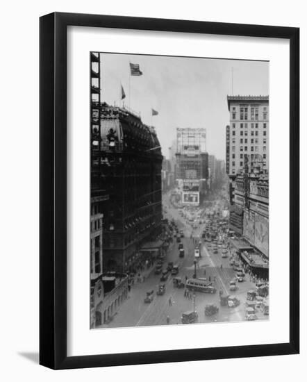 Intersection of Broadway and 7th Avenue, North of Times Square-Emil Otto Hoppé-Framed Photographic Print