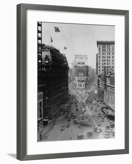 Intersection of Broadway and 7th Avenue, North of Times Square-Emil Otto Hoppé-Framed Photographic Print