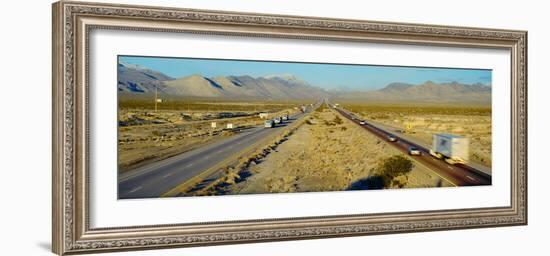 Interstate 15, Near Las Vegas, after Winter Storm, Nevada-null-Framed Photographic Print