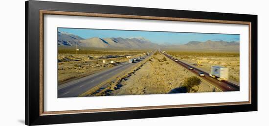 Interstate 15, Near Las Vegas, after Winter Storm, Nevada-null-Framed Photographic Print