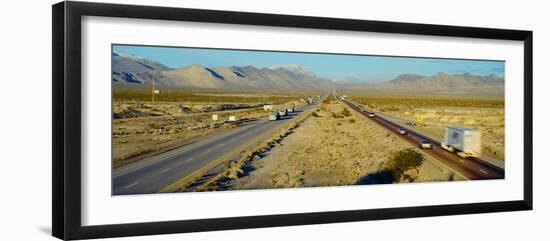 Interstate 15, Near Las Vegas, after Winter Storm, Nevada-null-Framed Photographic Print