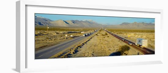 Interstate 15, Near Las Vegas, after Winter Storm, Nevada-null-Framed Photographic Print