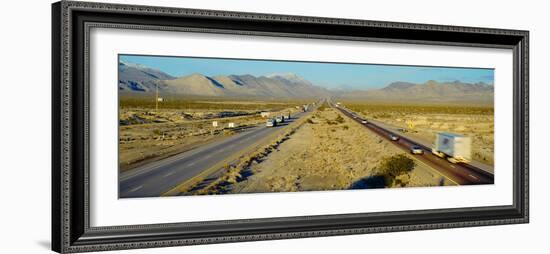 Interstate 15, Near Las Vegas, after Winter Storm, Nevada-null-Framed Photographic Print