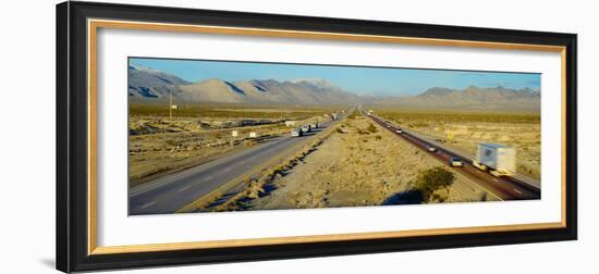 Interstate 15, Near Las Vegas, after Winter Storm, Nevada-null-Framed Photographic Print