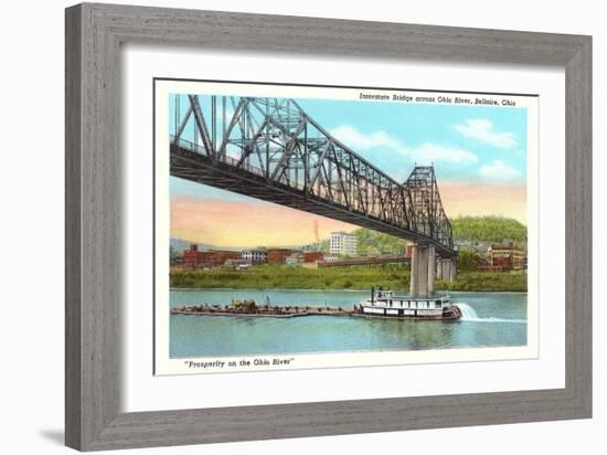 Interstate Bridge, Bellaire-null-Framed Art Print