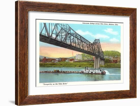 Interstate Bridge, Bellaire-null-Framed Art Print