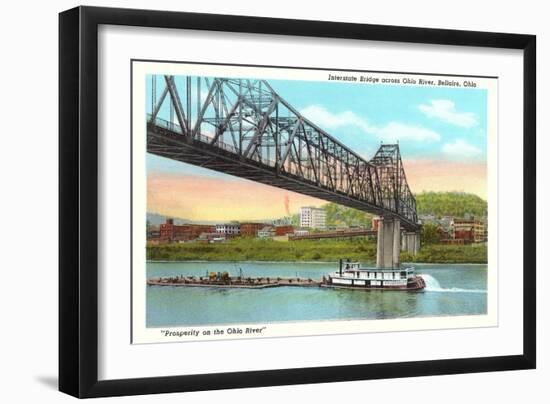 Interstate Bridge, Bellaire-null-Framed Art Print