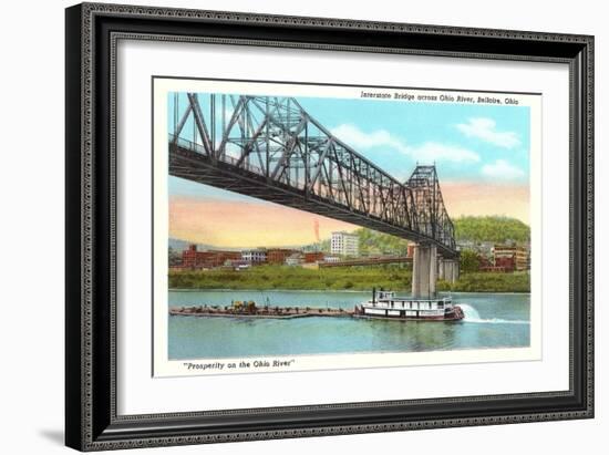 Interstate Bridge, Bellaire-null-Framed Art Print