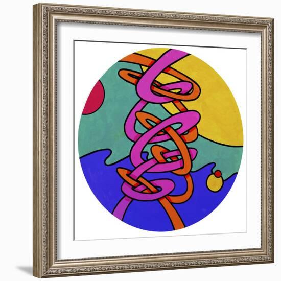 Intertwine Circle-Howie Green-Framed Giclee Print