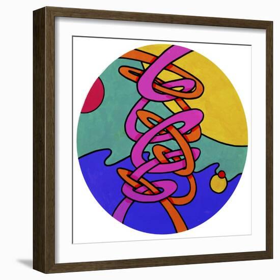 Intertwine Circle-Howie Green-Framed Giclee Print