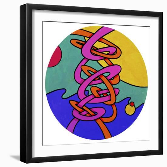 Intertwine Circle-Howie Green-Framed Giclee Print