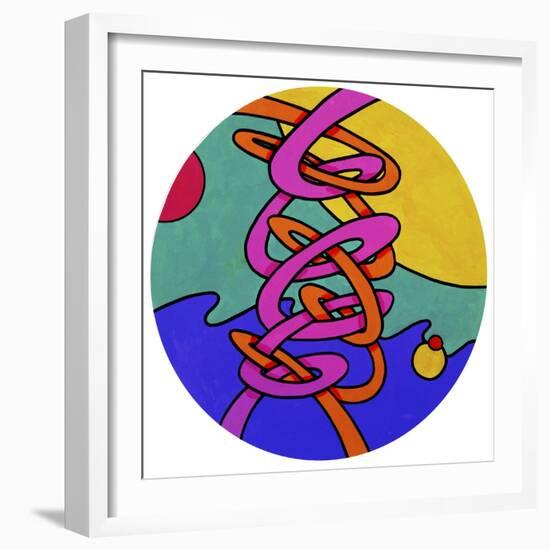 Intertwine Circle-Howie Green-Framed Giclee Print