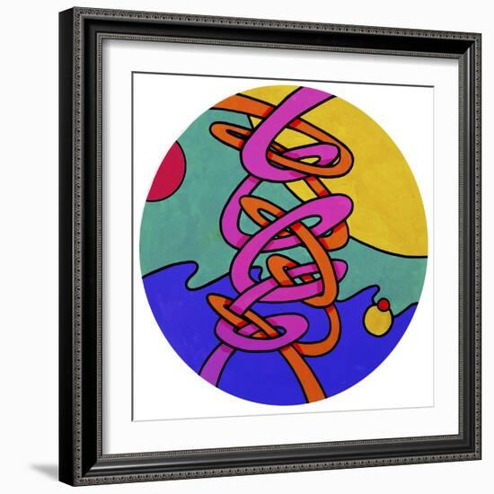 Intertwine Circle-Howie Green-Framed Giclee Print