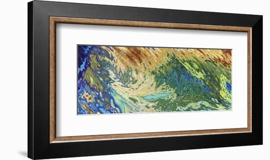 Intertwining Waves of Pigment-Margaret Juul-Framed Art Print