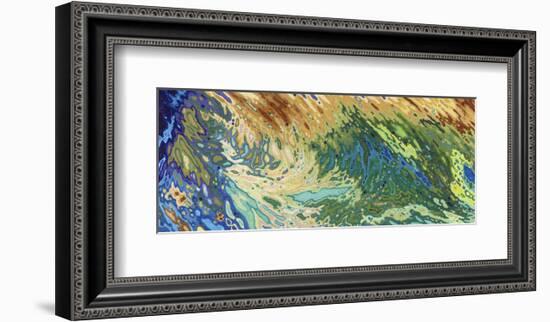 Intertwining Waves of Pigment-Margaret Juul-Framed Art Print