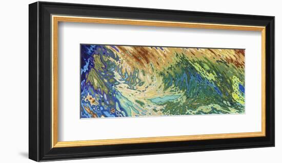 Intertwining Waves of Pigment-Margaret Juul-Framed Art Print