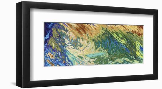 Intertwining Waves of Pigment-Margaret Juul-Framed Art Print