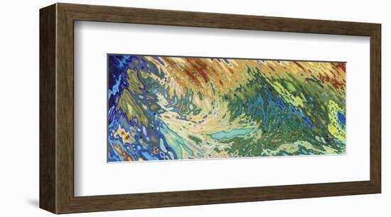 Intertwining Waves of Pigment-Margaret Juul-Framed Art Print