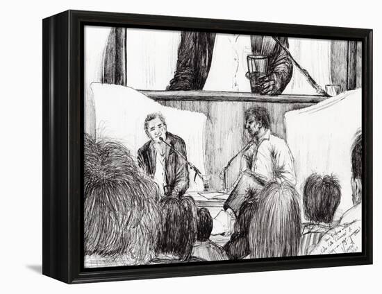 Interview at Hay on Wye, 2007-Vincent Alexander Booth-Framed Premier Image Canvas