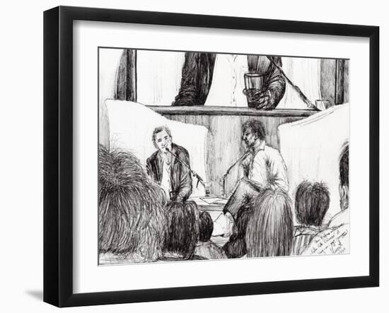 Interview at Hay on Wye, 2007-Vincent Alexander Booth-Framed Giclee Print