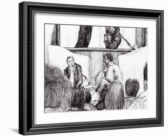 Interview at Hay on Wye, 2007-Vincent Alexander Booth-Framed Giclee Print