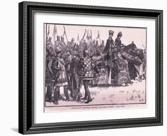 Interview Between Becket and King Henry Ad 1169-Walter Paget-Framed Giclee Print