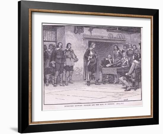 Interview Between Charles and the Earl of Denbigh Ad 1644-Henry Marriott Paget-Framed Giclee Print